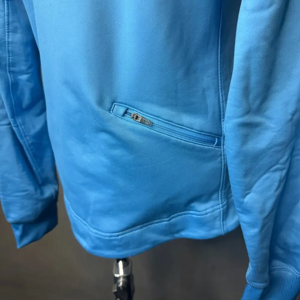 Nike Dri-Fit Light Blue Quarter Zip Hoodie Women's M Athletic Running